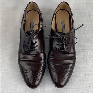Prada Women’s Oxfords Brogues Brown Size EU 40.5